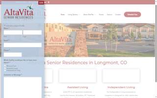 AltaVita Assisted Living website