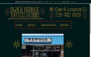Black Kraken Tattoo Studio website