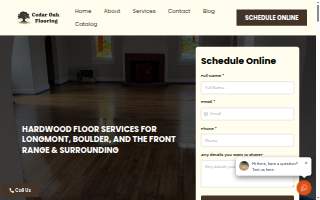 Cedar Oak Flooring LLC website