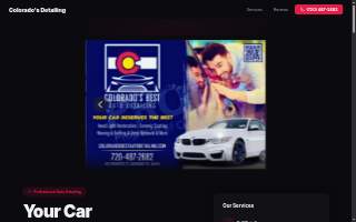 Colorado's Best Auto Detailing website