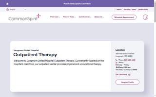 CommonSpirit Longmont United Hospital Outpatient Therapy website
