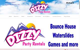 Dizzy Party Rentals LLC website