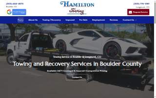 Hamilton Towing, Inc website