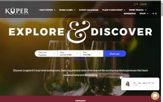 Kuper Wine Bar website