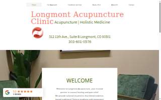 Longmont Acupuncture Clinic website