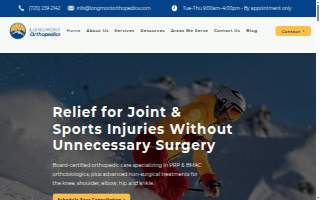 Longmont Orthopedics website