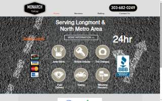 Monarch Towing LLC website