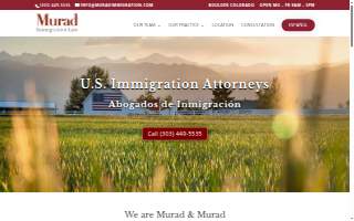 Murad Immigration Law - Longmont website