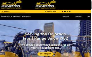 Nixcavating, Inc. website