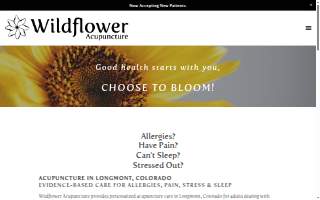 Wildflower Acupuncture website