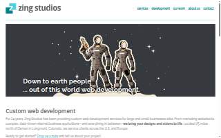 Zing Studios website