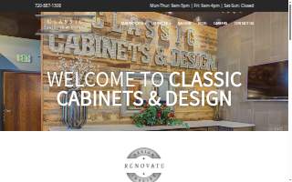 Classic Cabinets & Design website