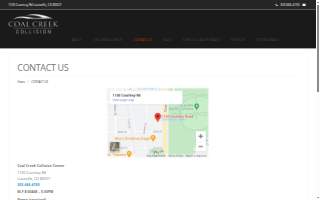 Coal Creek Collision Center website