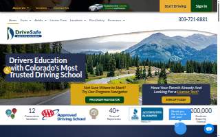 DriveSafe Driving Schools - Louisville/Broomfield website