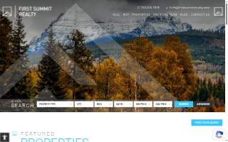 First Summit Realty website