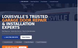 Louisville Garage Door Repair website
