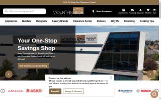 Mountain High Appliance of Louisville website
