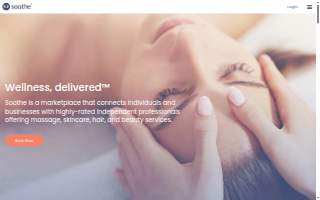 Soothe Massage website