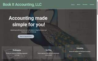 Book It Accounting & Tax Services website