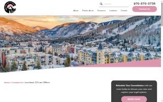 Colorado Lawyer Team of Loveland website