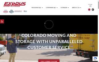 Exodus Moving & Storage website