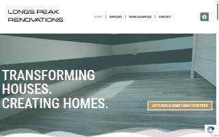 Longs Peak Renovations website