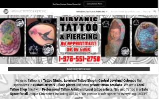 Nirvanic Tattoo website