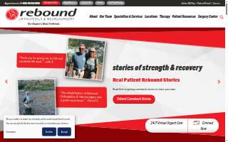 Rebound Physical Therapy of Davidson website