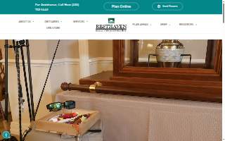 Resthaven Memory Gardens Funeral & Cremation website