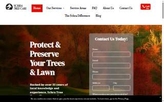 Schra Tree Care website