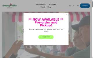 ScoopAble Ice Cream website