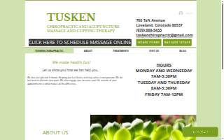 Tusken Chiropractic and Acupuncture website