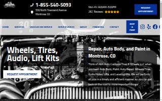 A&A Auto Customs Tires & Wheels, LLC website