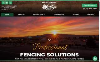 Alpine Fencing & Supplies, Inc. website