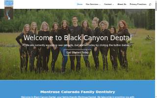 Black Canyon Dental website