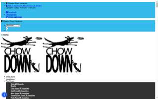 Chow Down Pet Supplies of Montrose website