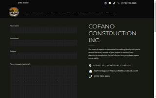Cofano Construction Inc. website