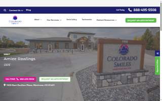 Colorado Smiles - Dr Amiee Rawlings website