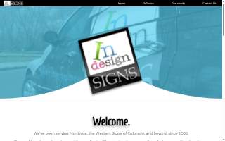 In Design Signs website