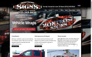 Montrose Signs Inc website