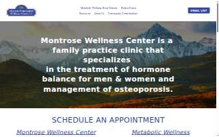 Montrose Wellness Center website