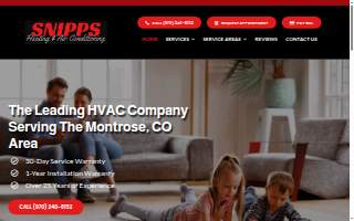 Snipps Heat & Air Inc website
