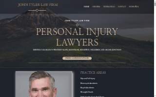 The John Tyler Law Firm website