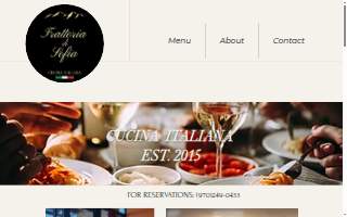 Trattoria Di Sofia website