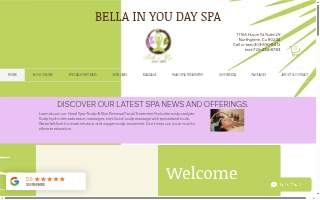 Bella In You Day Spa website