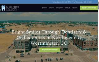 Bluebird Family Dentistry & Orthodontics website