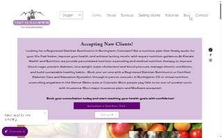 Elevate Health and Nutrition website