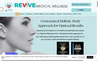 Revive Medical Wellness website