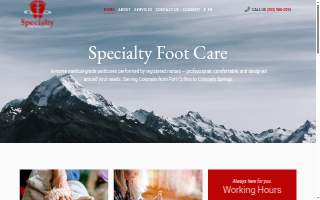 Specialty Foot Care website