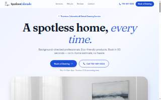 Spotless Colorado of Northglenn website